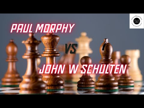 Paul Morphy Vs John W. Schulten | Chess Showdown of 1857 | Classic Game in New York, NY USA!