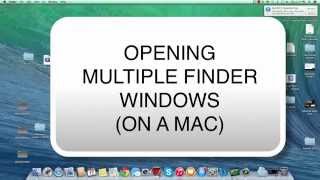Opening a new Finder Window on a Mac