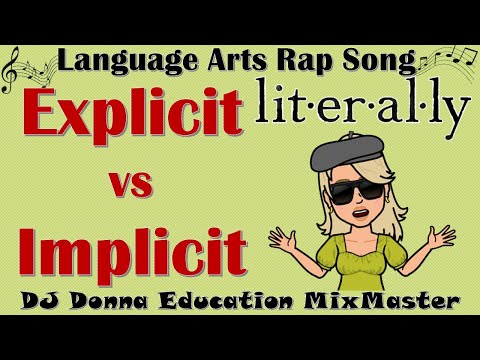 Reading Thinking Skills Rap Song #113 Explicit versus Implicit