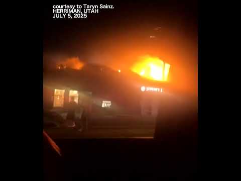 MOMENT: Utah strip mall explodes in massive blast after vehicle crash