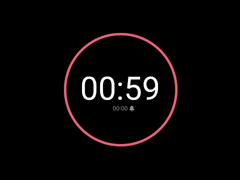 59 Second Countdown Timer / iPhone Timer Style