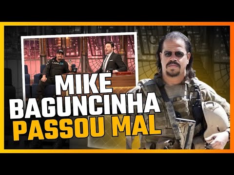 Mike baguncinha passa mal, no programa the noite ao vivo.