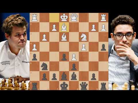 Magnus Carlsen — Fabiano Caruana Sicilian Defense, Open, Pelikán and Sveshnikov Variation