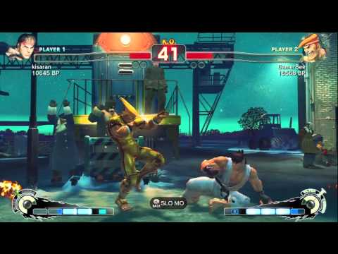 GamerBee [Adon] vs kisaran [Ryu] SSF4 Japanese Online Ranked Matches - TRUE HIGH-DEF