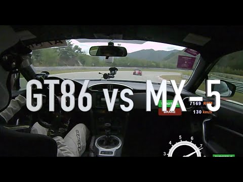 Toyota GT86 vs Mazda MX-5 (Track Battle)