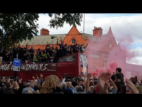Leigh Leopards bring the cup home to Leigh 13/08/2023   . The whole town turned out.