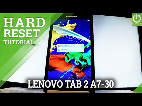 How to Hard Reset LENOVO Tab 2 A7-30  - Unlock Tablet / Format