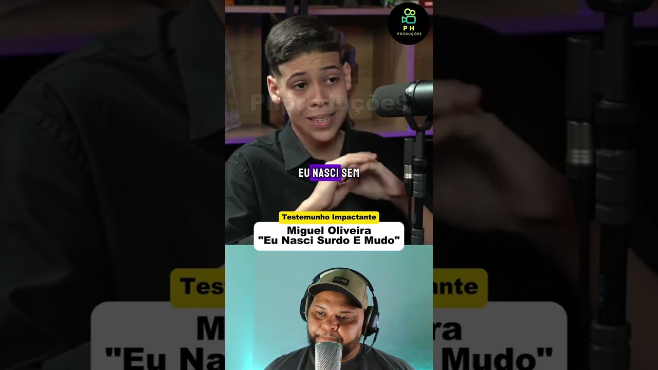 ✅MIGUEL OLIVEIRA E SEU TESTEMUNHO DE ARREPIAR 😭 "EU NASCI SURDO E MUDO" ✔️