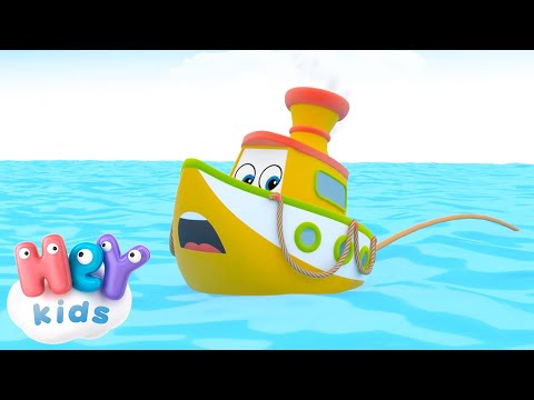 Le petit bateau sur l'eau ⛵️ | HeyKids Comptines pour bébé | Animaj Kids