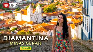 🇧🇷 DIAMANTINA — One of Brazil's Most Beautiful Cities — Walking in Minas Gerais 【 4K UHD 】