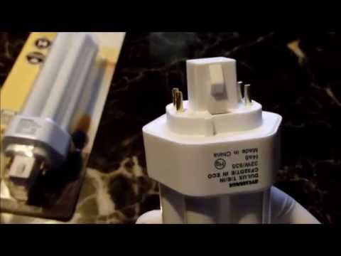 How to change/replace cfl light bulb