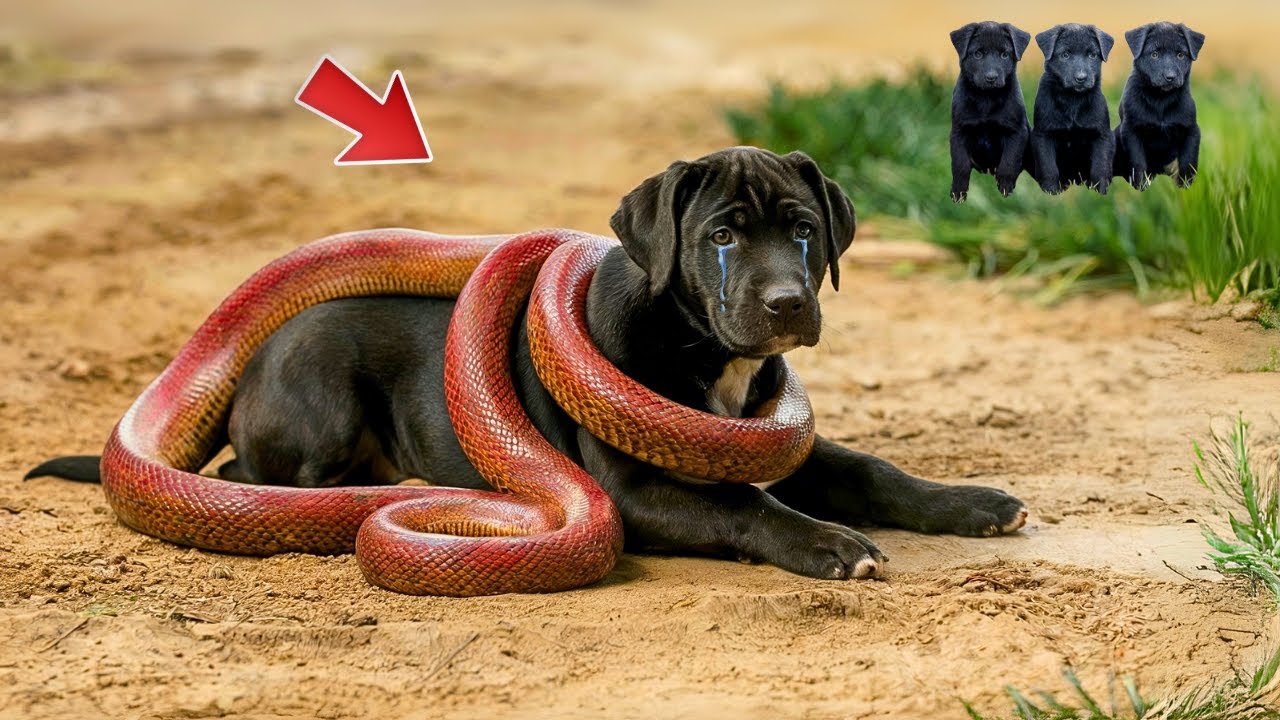Serpiente ATACA a un perro INDEFENSO, PERO QUIEN APARECIÓ PARA EL RESCATE DEJÓ A TODOS ESTREMECIDOS