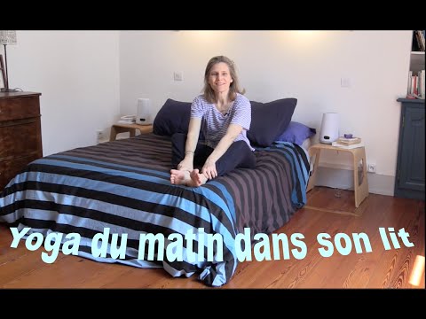 yoga du matin dans son lit