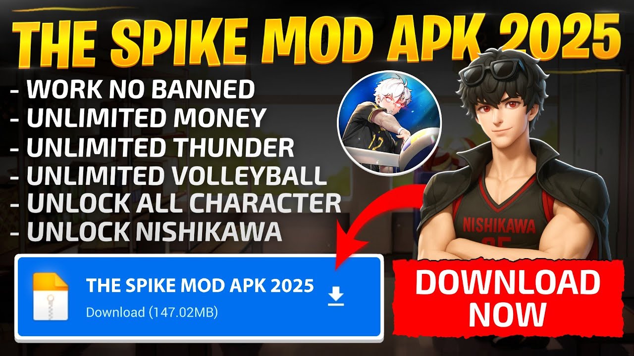 Update!! The Spike Cross MOD Apk Terbaru v6.3.336 - Free Blue Flame, Summer Point & Scout Point