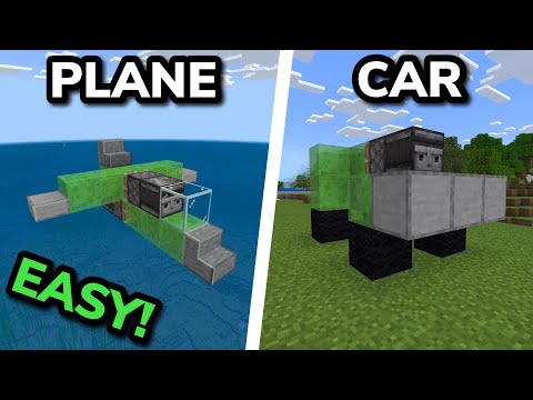 Unbelievable! 3 EASY Vehicles in Minecraft!