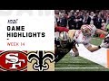 49ers vs. Saints Week 14 Highlights | NFL 2019