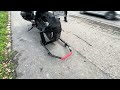 SEFIS M22U single left-sided folding mobile swing arm rear paddock stand WITHOUT adapter