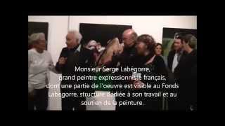 preview picture of video 'Serge Labégorre et Jean-François Moueix - Inauguration du Fonds Labégorre - 28 11 2014 - Seignosse'