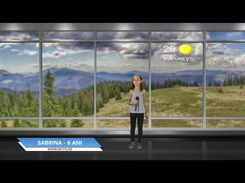 SABRINA NICOLAE ne prezintă vremea - Proiect Meteo cu Daniel Nițoiu la Școala TV Dicție.ro