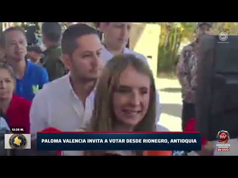 Declaraciones de Paloma Valencia desde Rionegro, Antioquia | Colombia Elige / Mundovision Noticias
