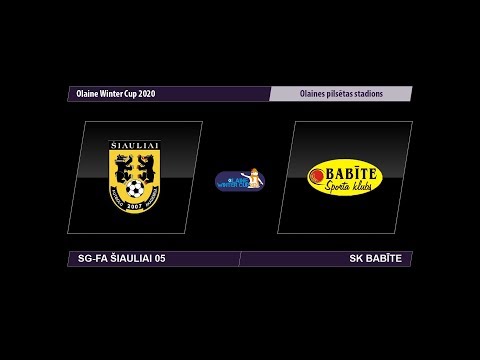 U-16 SG-FA Šiauliai 05 – SK Babīte (Olaine Winter Cup 2020)