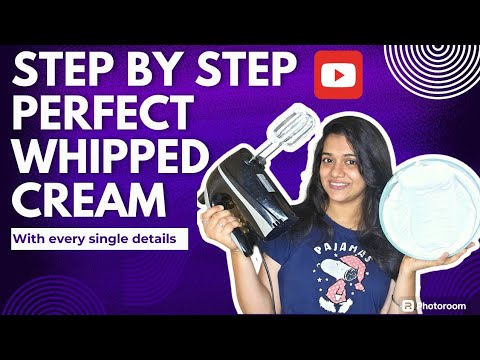 Learn to make perfect whipped cream 😍 Abhi darne ka nahi , perfect cream banane ka 😁