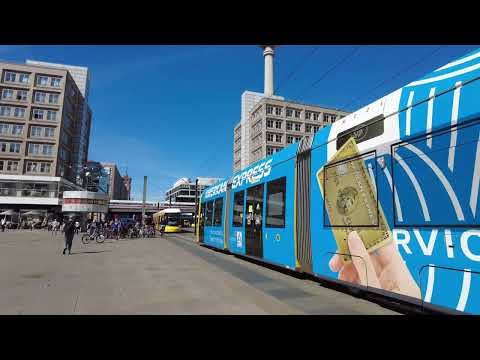 Straßenbahn und Eisenbahn Berlin 4K