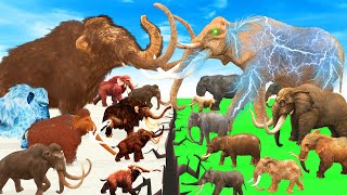 Download lagu 10 Woolly Mammoth Mastodon vs 10 MammothZilla Elephant ARBS Prehistoric Animals ARK Epic Battle mp3