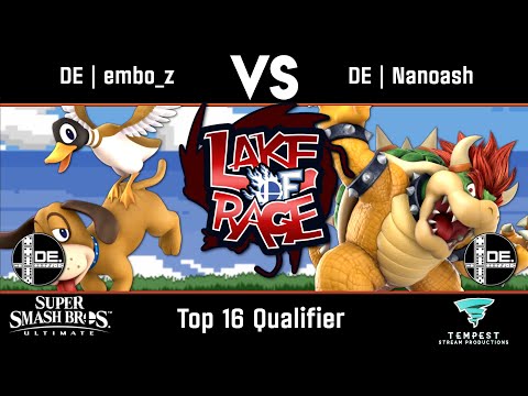 DE | embo_z (Duck Hunt) VS DE | Nanoash (Bowser) - Top 16 Qualifier - The Lake of Rage