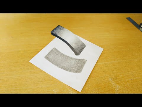 Very Easy Drawing Floating Letter I - How to Draw 3D Letter I - By Amaan