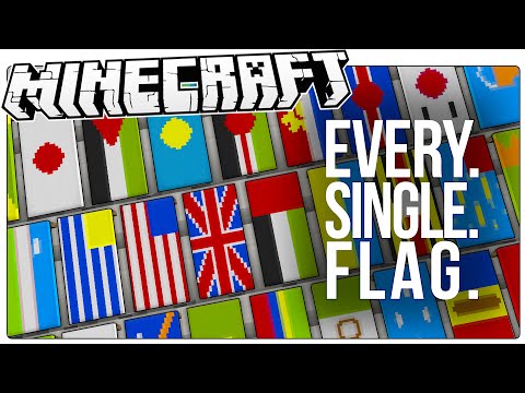 Logdotzip - This Guy Made Every Single Country's Flag In Minecraft. All 226 Of Them. (Minecraft Custom Map)