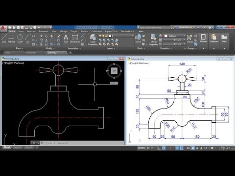 AutocAD 2D Practice Drawing / Exercise 5 / Basic & Advance Tutorial