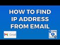 How to Find IP Address from Email