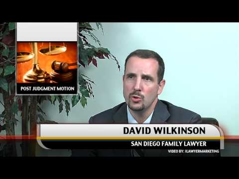 video:San Diego Post Judgment Modification Lawyer
