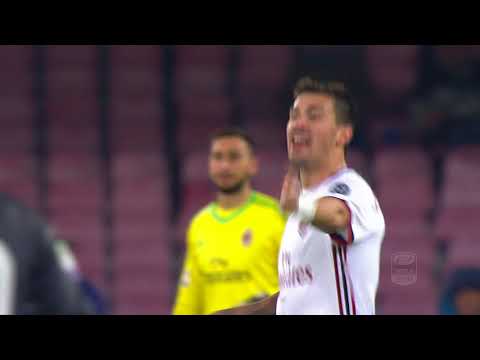 Il gol di Romagnoli - Napoli - Milan 2-1 - Giornata 13 - Serie A TIM 2017/18