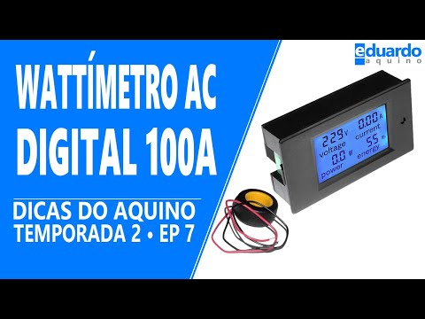 Wattímetro Digital AC 100A: Aprenda Ligar na Energia Solar