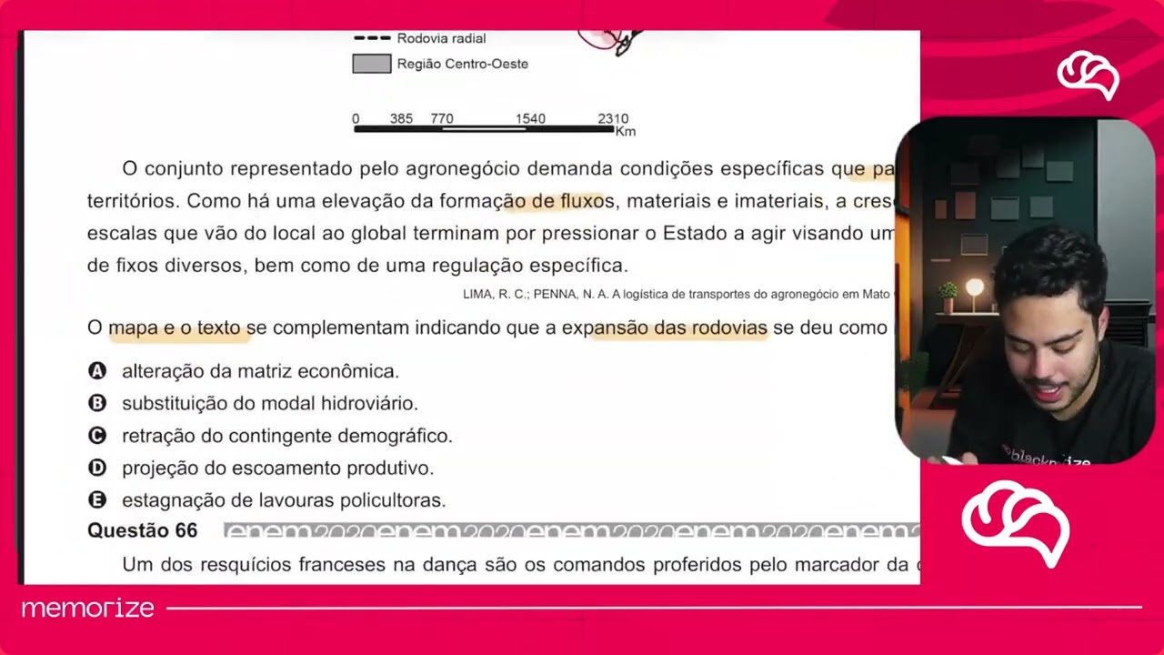 Resolução em Vídeo — Questão 65 ENEM 2020