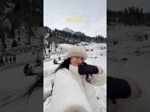 Outfits I wore in Manali ❄️ | #manali #manalitrip #winteroutfits #ytviral #kullumanali #ytshorts