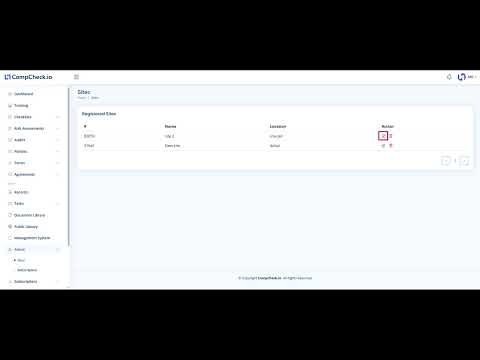 Manage Your Sites and Locations