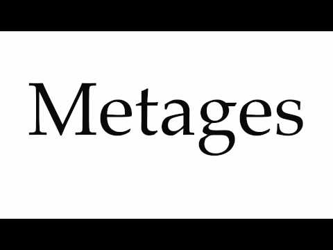 How to Pronounce Metages
