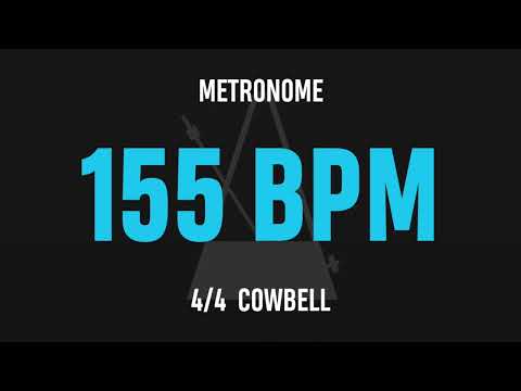 155 BPM 4/4 - Best Metronome (Cowbell)