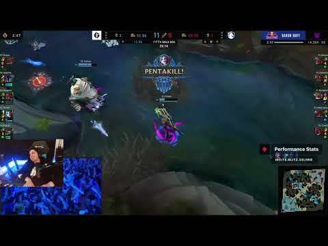 IWDominate reaction to EG Danny Baron steal and pentakill against TL