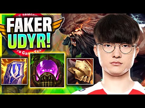 FAKER IS SO GOOD WITH UDYR! - T1 Faker Plays Udyr Jungle vs Nocturne! | Season 11