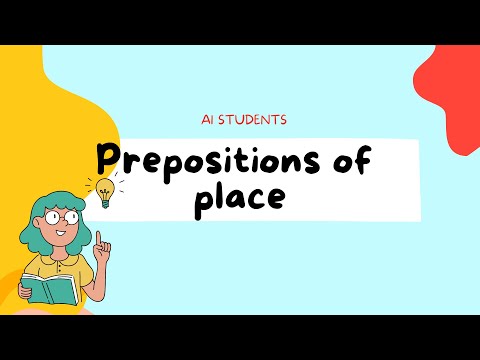Prepositions of place
