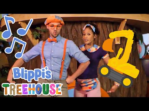 The Excavator Song | BLIPPI'S TREEHOUSE | Amazon Kids+ Original | Educational Songs For Kids