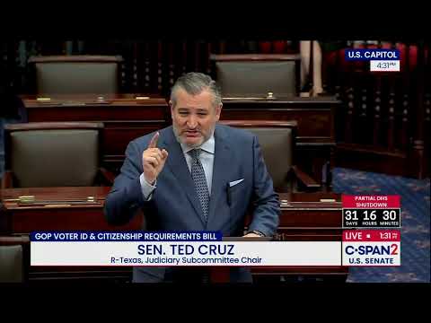 Sen. Cruz Delivers Remarks on the SAVE America Act