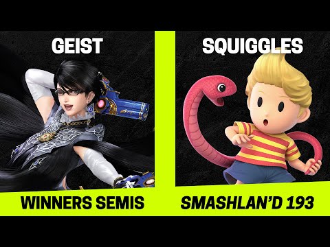 SmashLAN'd 193 Winners Semis - Geist (Bayonetta) vs Squiggles (Lucas) - SSBU Tournament