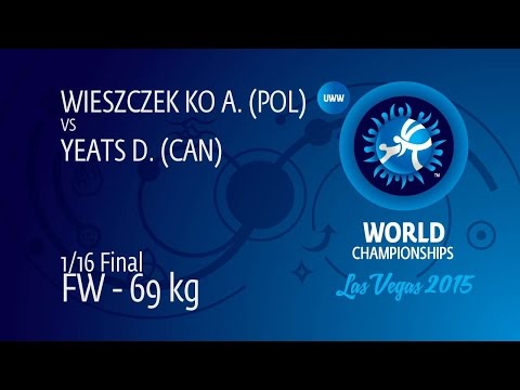 1/16 FW - 69 kg: A. WIESZCZEK KO (POL) df. D. YEATS (CAN), 9-4