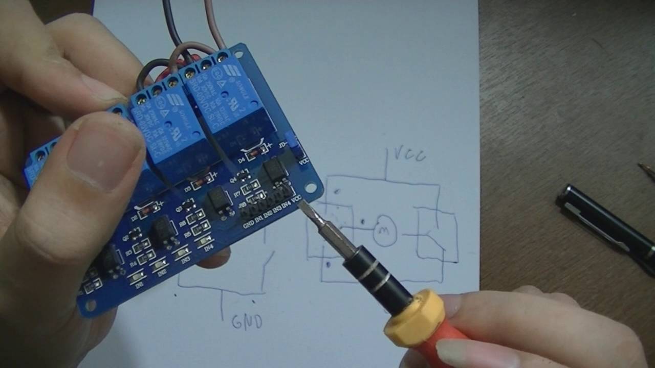 Ponte H a partir de módulo relé
