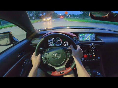 2021 Lexus RC-F Fuji Edition - POV Night Drive (Binaural Audio)